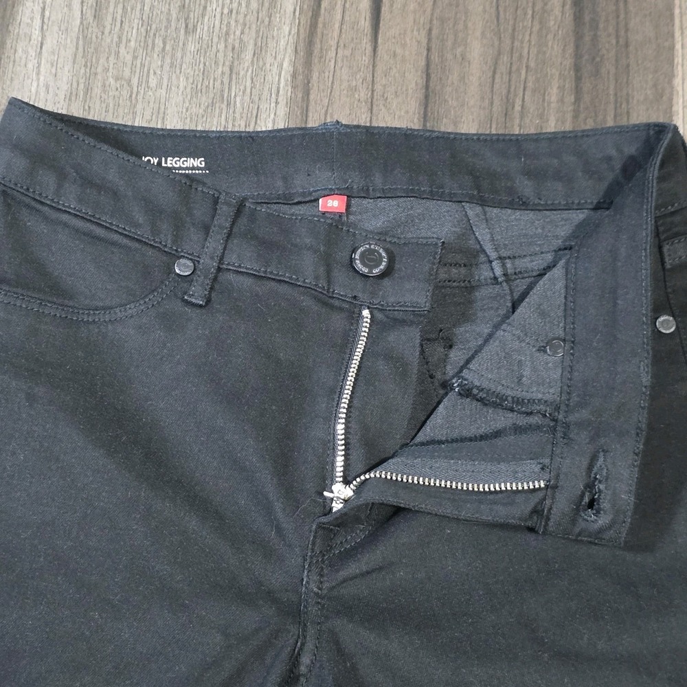 CJ by Cookie Johnson Joy Legging Black Stretch Pants USA Made Women Size 26 (6) - Picture 2 of 10